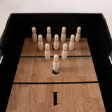 American Legend Brookdale 9' LED Shuffleboard Table with Bowling
