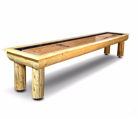 Rustic Hudson Ponderosa Shuffleboard Table 9'-22' with Custom Stain Options