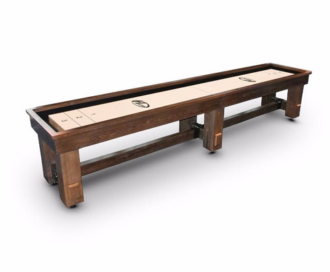 Rustic Hudson Sedona Limited Shuffleboard Table 9'-22' w/Custom Stain Options