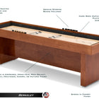 Furniture Style Hudson Berkeley Shuffleboard Table 9'-22' with Custom Stains