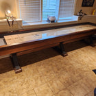Playcraft 12' Santa Fe Pro-Style Shuffleboard Table in Cocoa Bean
