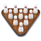 Playcraft Bowling Pins for Shuffleboard Table Including carrying bag