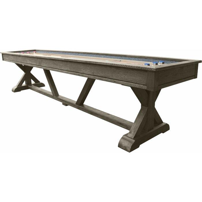 Playcraft Brazos River 12' Pro-Style Shuffleboard Table in Weathered Gray