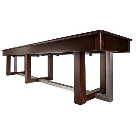 American Heritage Billiards Abbey 12' Shuffleboard Table in Espresso