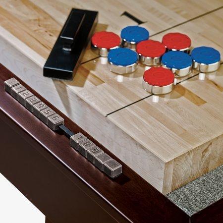 American Heritage Billiards Abbey 12' Shuffleboard Table in Espresso