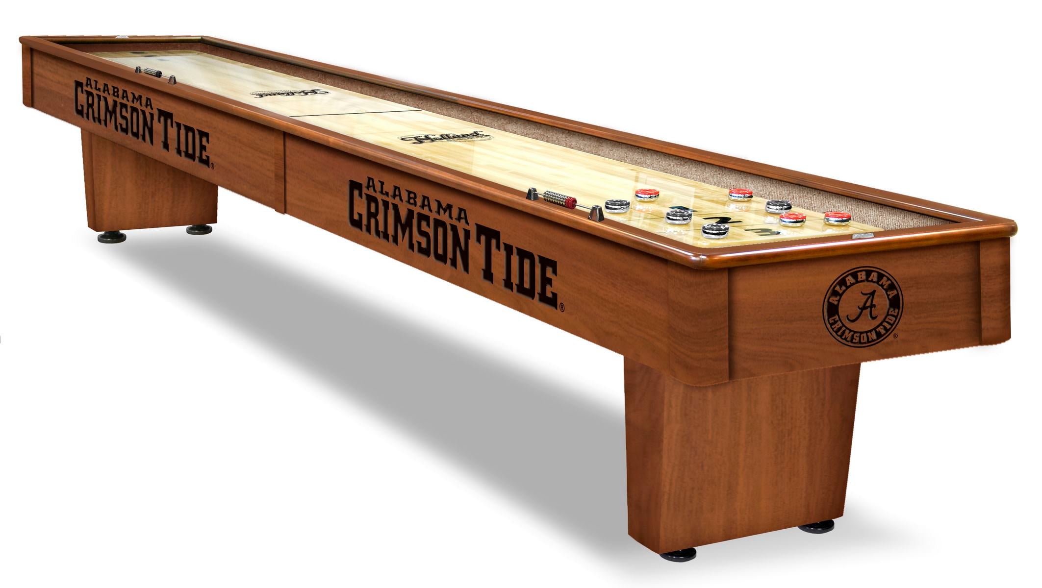 College Holland Bar Stool Alabama 12' Shuffleboard Table