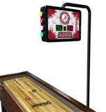College Holland Bar Stool Alabama 12' Shuffleboard Table w/ Scoreboard
