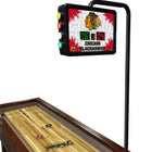 NHL Holland Bar Stool Chicago Blackhawks 12' Shuffleboard Table w/ Scoreboard