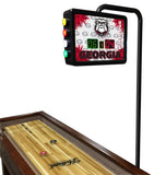 College Holland Bar Stool University of Georgia 12' Shuffleboard Table w/Scoreboard