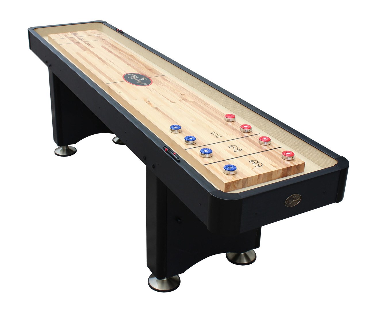 Standard Playcraft Woodbridge 12' Shuffleboard Table in Black