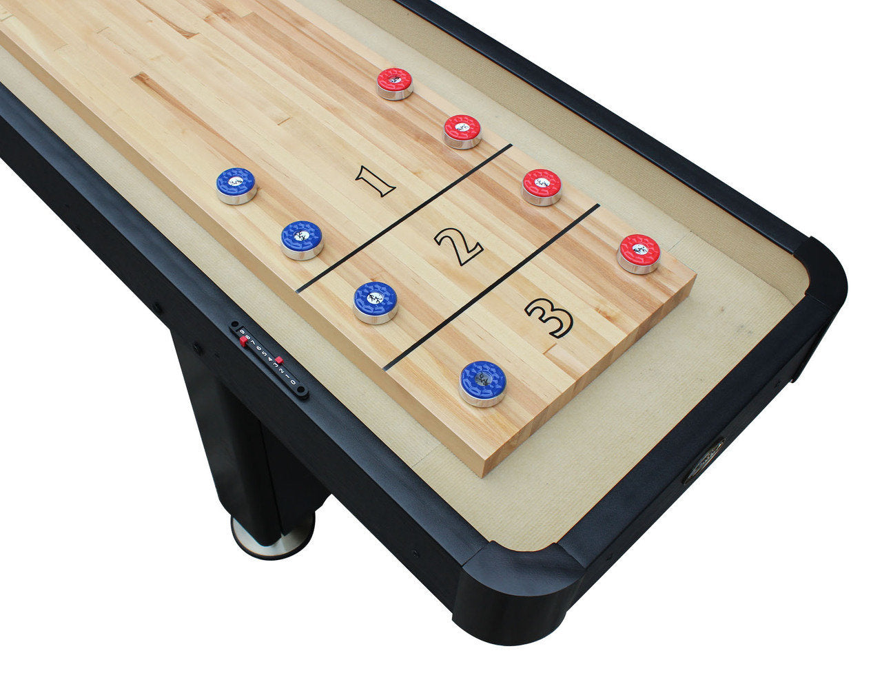 Standard Playcraft Woodbridge 12' Shuffleboard Table in Black
