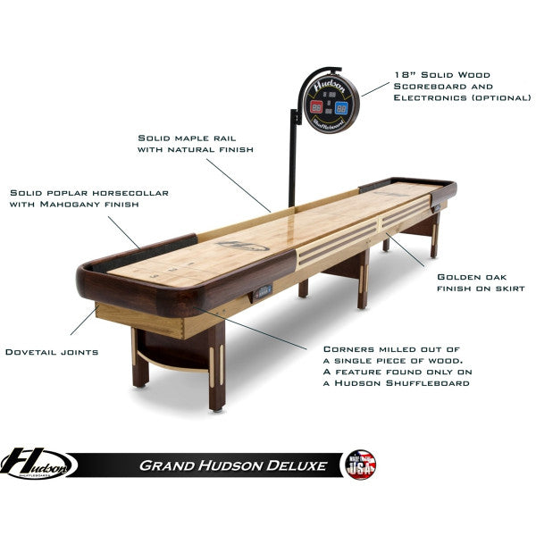 Custom Vintage Hudson 12' Grand Hudson Shuffleboard Table