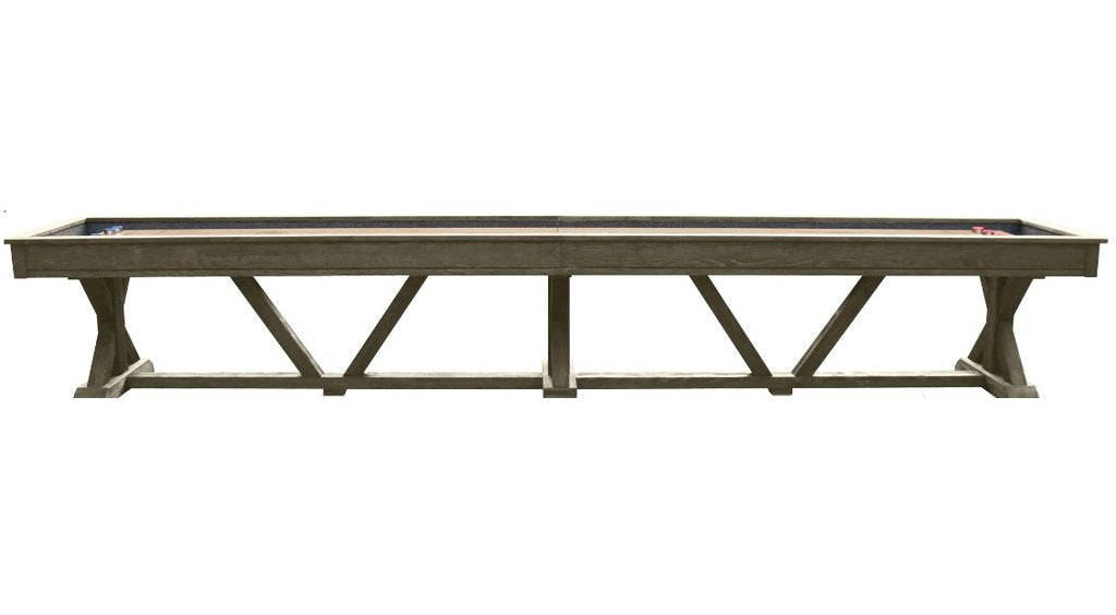 Playcraft Brazos River 16' Pro-Style Shuffleboard Table in Weathered Gray
