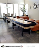 Grand Hudson Deluxe Shuffleboard Table 9'-22' with Custom Stain Options