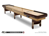 Grand Hudson Deluxe Shuffleboard Table 9'-22' with Custom Stain Options