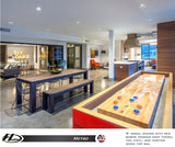 Modern Hudson Metro Shuffleboard 9'-22' with Custom Finish Options