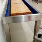 Modern Hudson Brushed Stainless Steel Shuffleboard Table 9'-22' w/Custom Finish Options