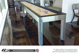 Modern Hudson Brushed Stainless Steel Shuffleboard Table 9'-22' w/Custom Finish Options
