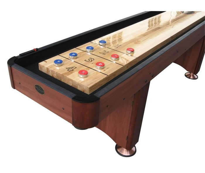Standard Playcraft Woodbridge 9' Shuffleboard Table in Cherry
