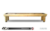 Rustic Hudson Ponderosa Shuffleboard Table 9'-22' with Custom Stain Options