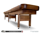 Grand Hudson Deluxe Shuffleboard Table 9'-22' with Custom Stain Options