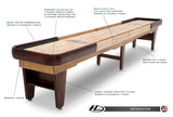 Hudson Intimidator Shuffleboard 9'-22' w/Custom Stain Options