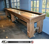 Rustic Hudson Sedona Limited Shuffleboard Table 9'-22' w/Custom Stain Options