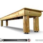 Rustic Hudson Ponderosa Shuffleboard Table 9'-22' with Custom Stain Options