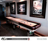 Grand Hudson Deluxe Shuffleboard Table 9'-22' with Custom Stain Options
