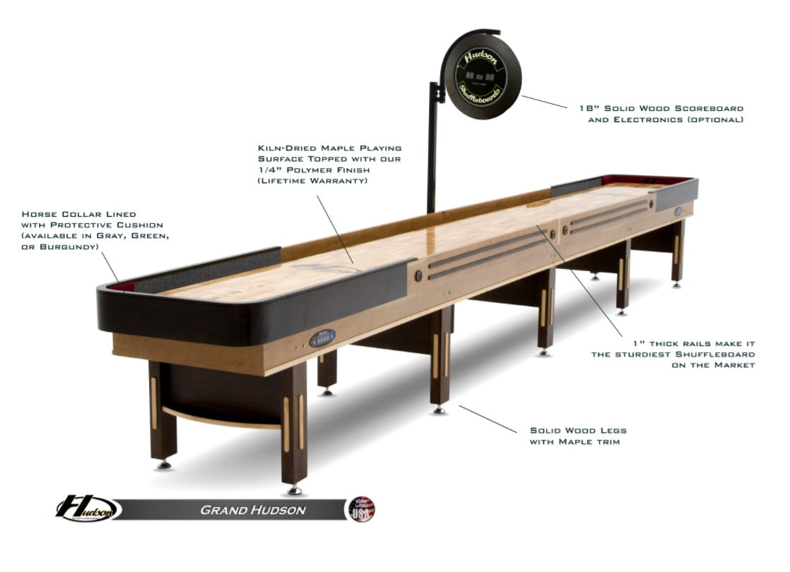 Custom Vintage Hudson 14' Grand Hudson Shuffleboard Table