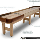 Hudson Cirrus Shuffleboard Table 9'-22 Indoor/Outdoor w/Custom Wood Options
