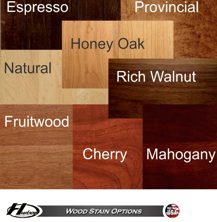 Hudson Ponderosa Shuffleboard Table 9'-22' with Custom Stain Options