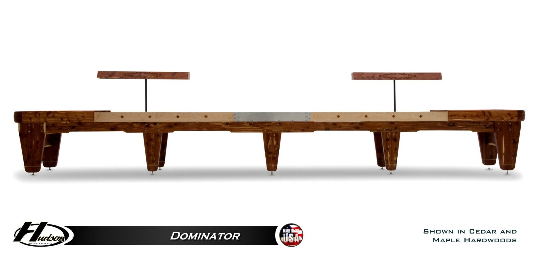 Hudson Dominator Shuffleboard 9'-22' Custom Wood and Stain Options