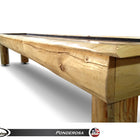 Rustic Hudson Ponderosa Shuffleboard Table 9'-22' with Custom Stain Options