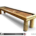 Rustic Hudson Ponderosa Shuffleboard Table 9'-22' with Custom Stain Options