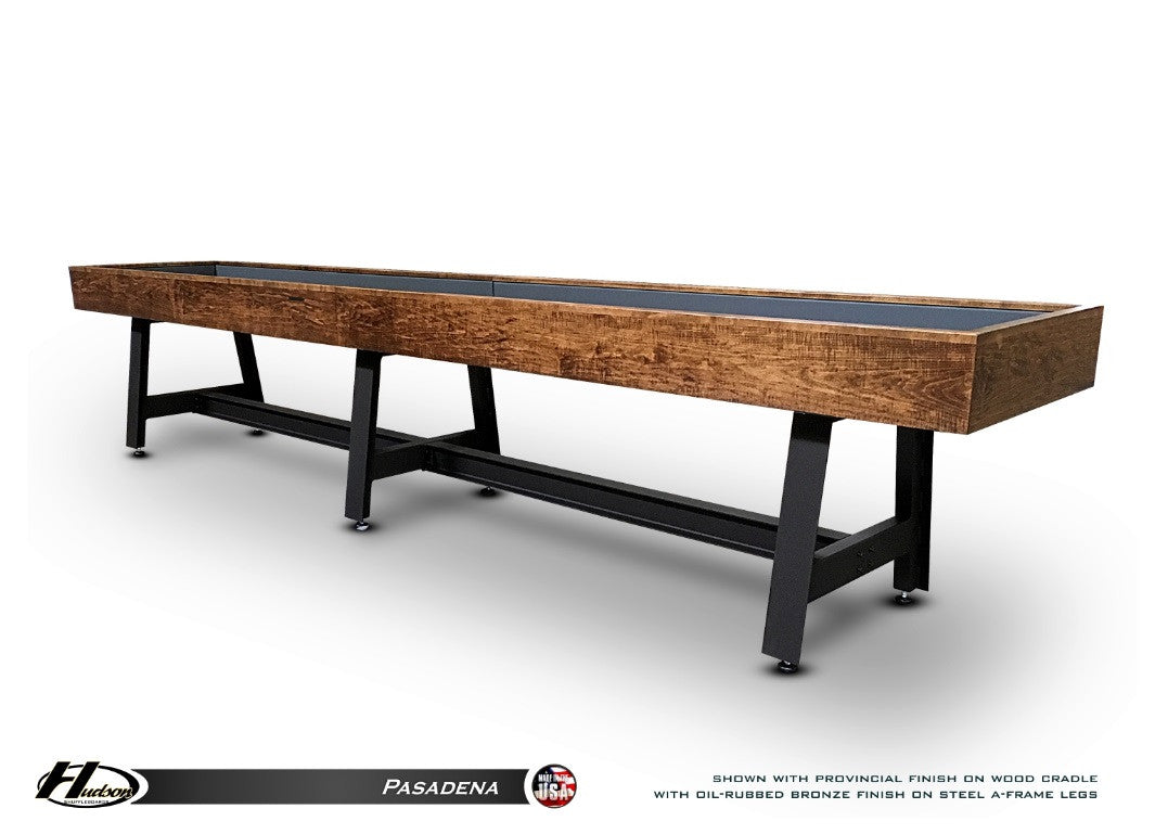 Retro Hudson Pasadena Shuffleboard Table 9'-22 with Custom Finish Options