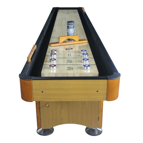 Playcraft Woodbridge 14' Shuffleboard Table in Honey Oak