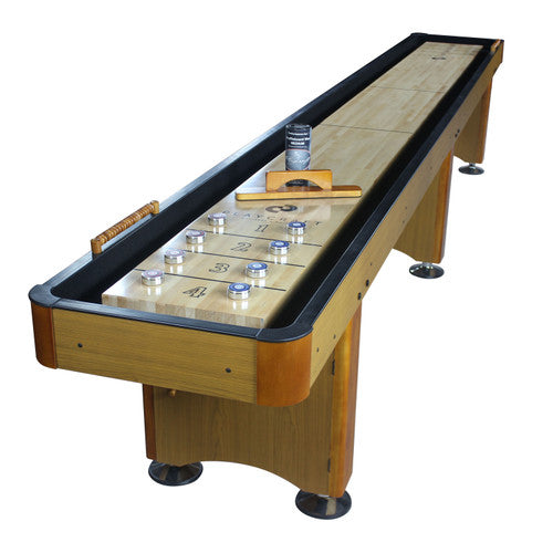 Playcraft Woodbridge 14' Shuffleboard Table in Honey Oak