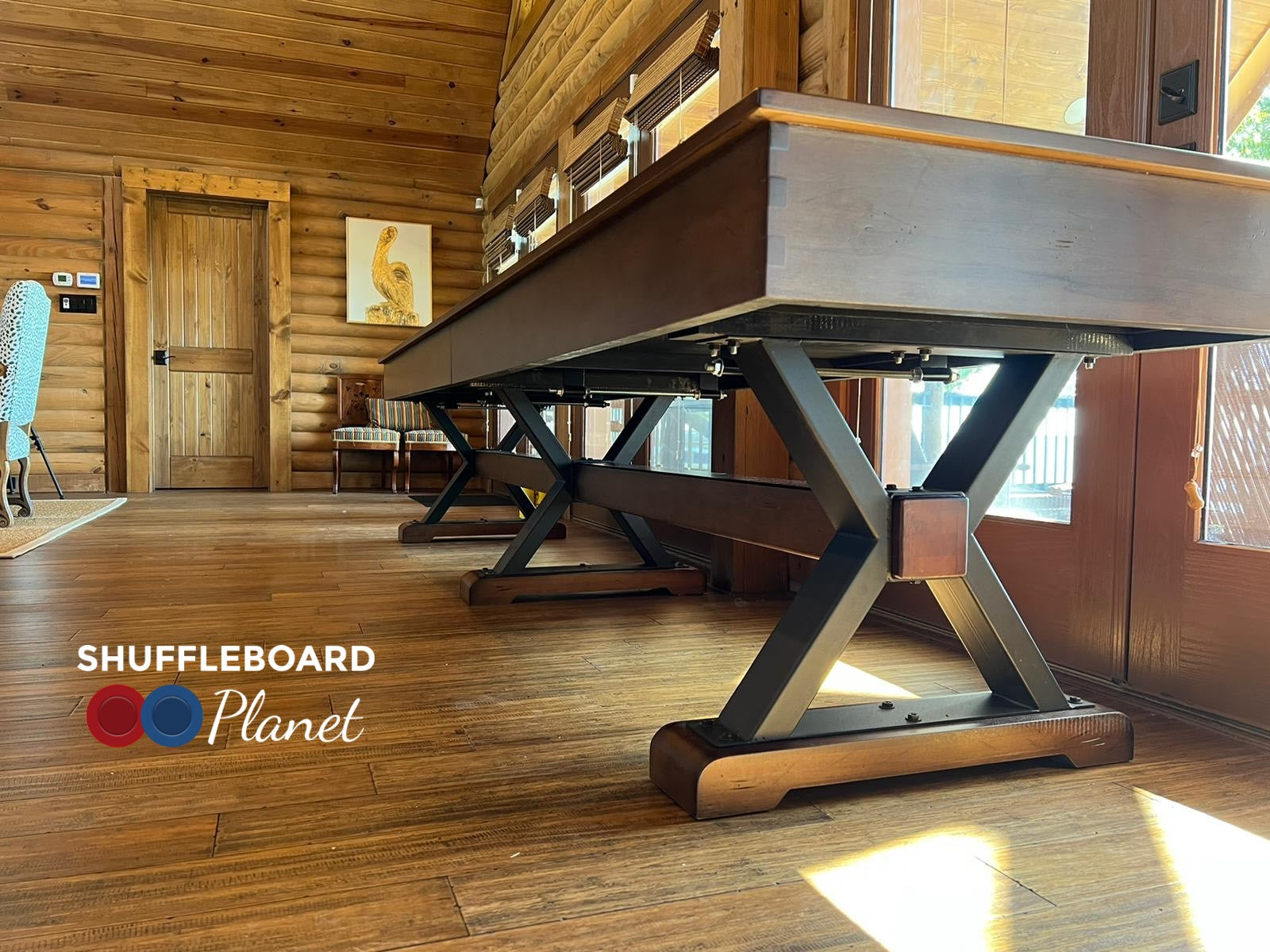 Playcraft 16' Santa Fe Pro-Style Shuffleboard Table in Cocoa Bean