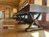 Playcraft 16' Santa Fe Pro-Style Shuffleboard Table in Cocoa Bean