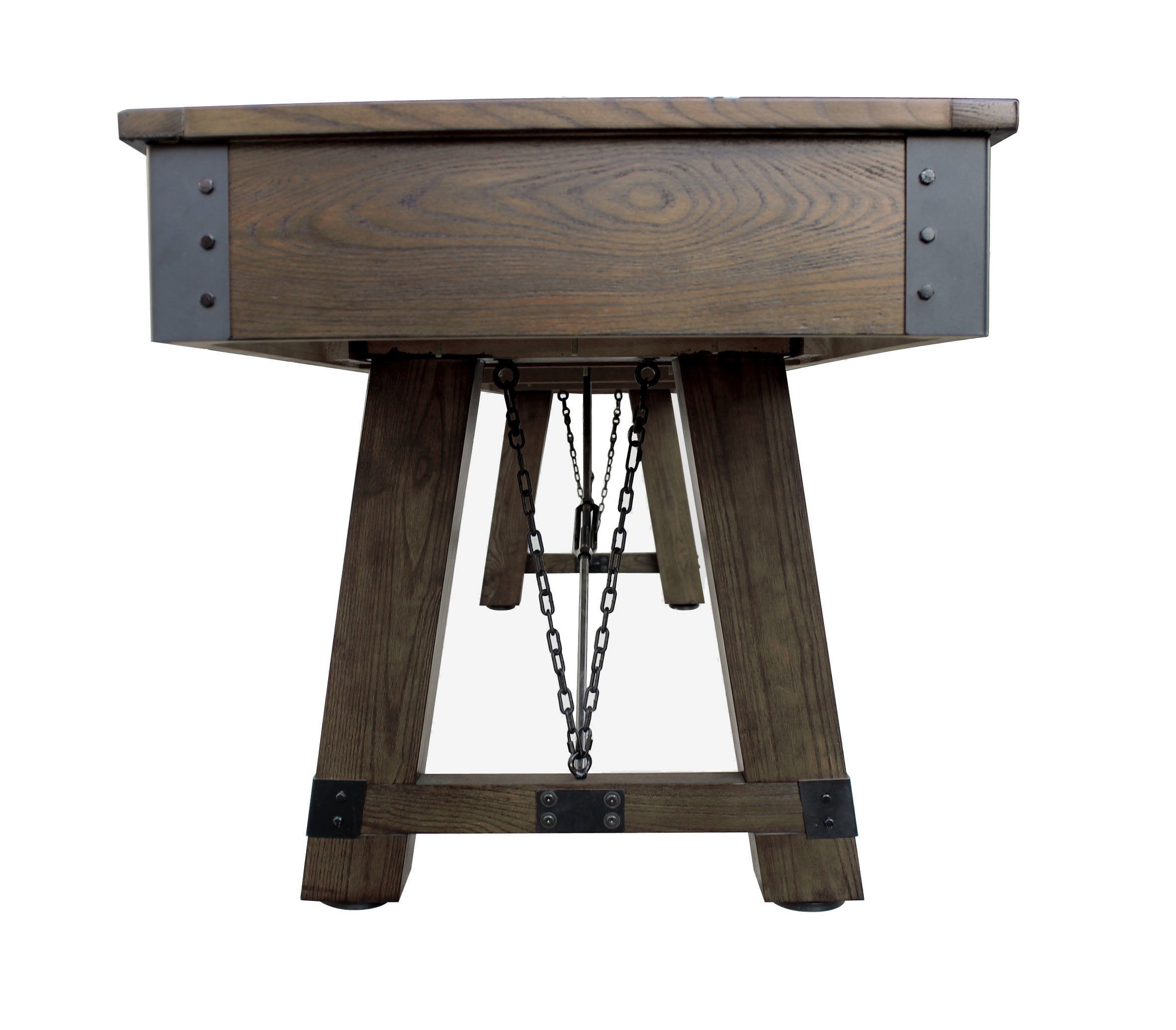 Carmelli Cheyenne 12' Shuffleboard Table in Rustic Oak Finish