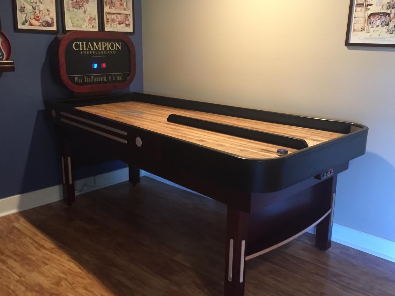 Custom Rebound Champion 7' Bank Shot Shuffleboard Table