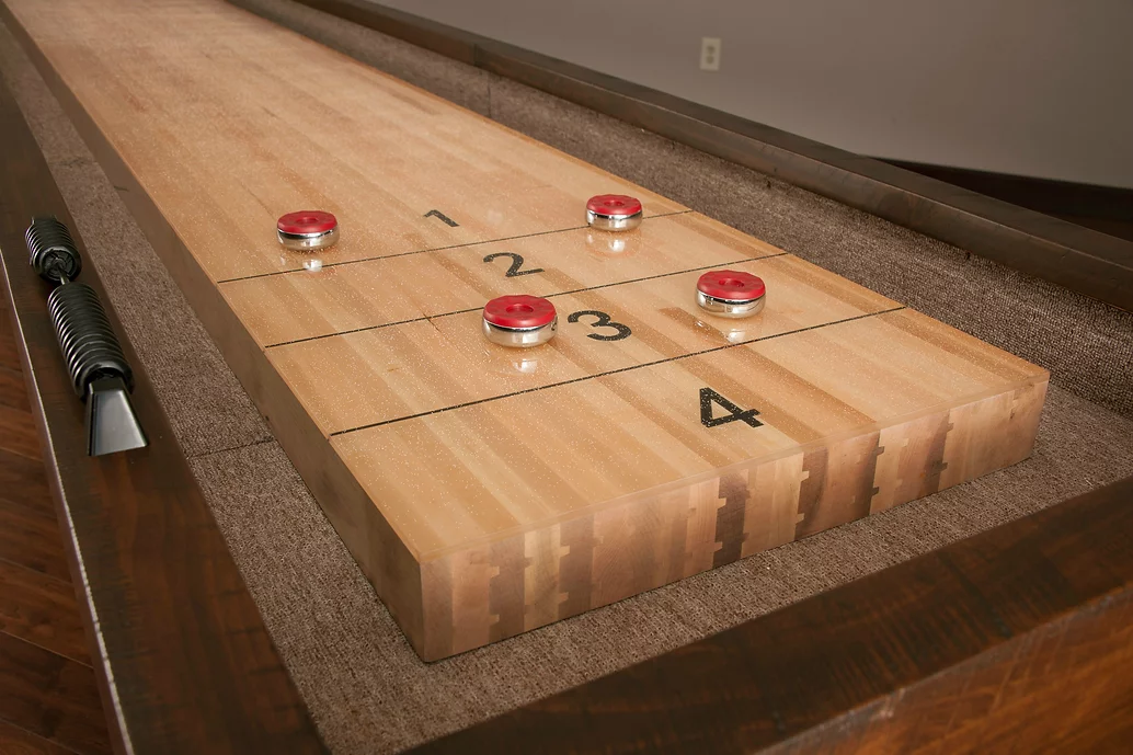 American Heritage Billiards Savannah 14' Shuffleboard Table in Sable