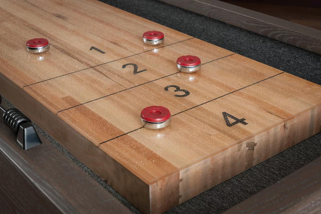 American Heritage Billiards Quest 12' Shuffleboard Table in Glacier