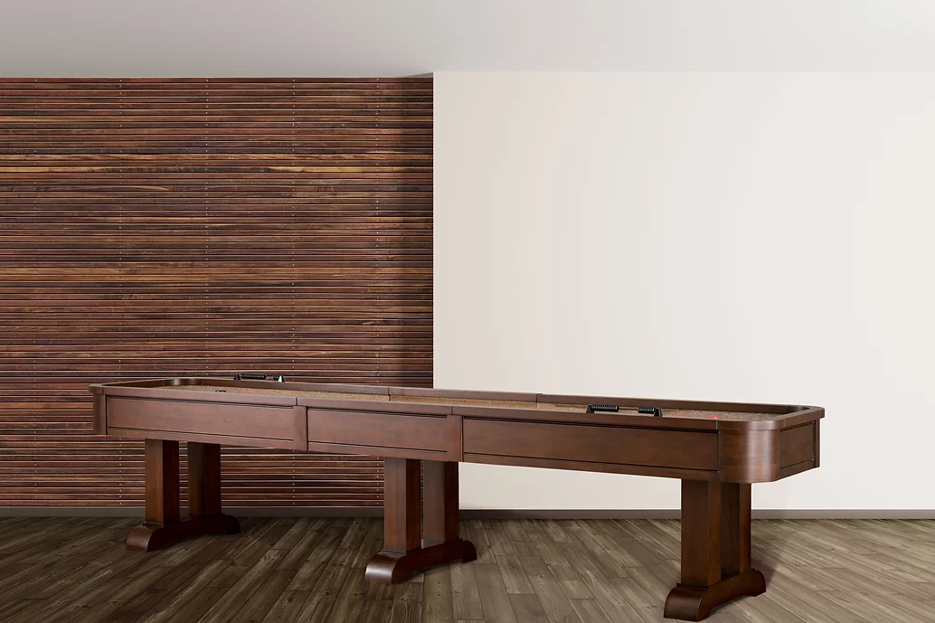 American Heritage Billiards Milan 12' Shuffleboard Table in Navajo