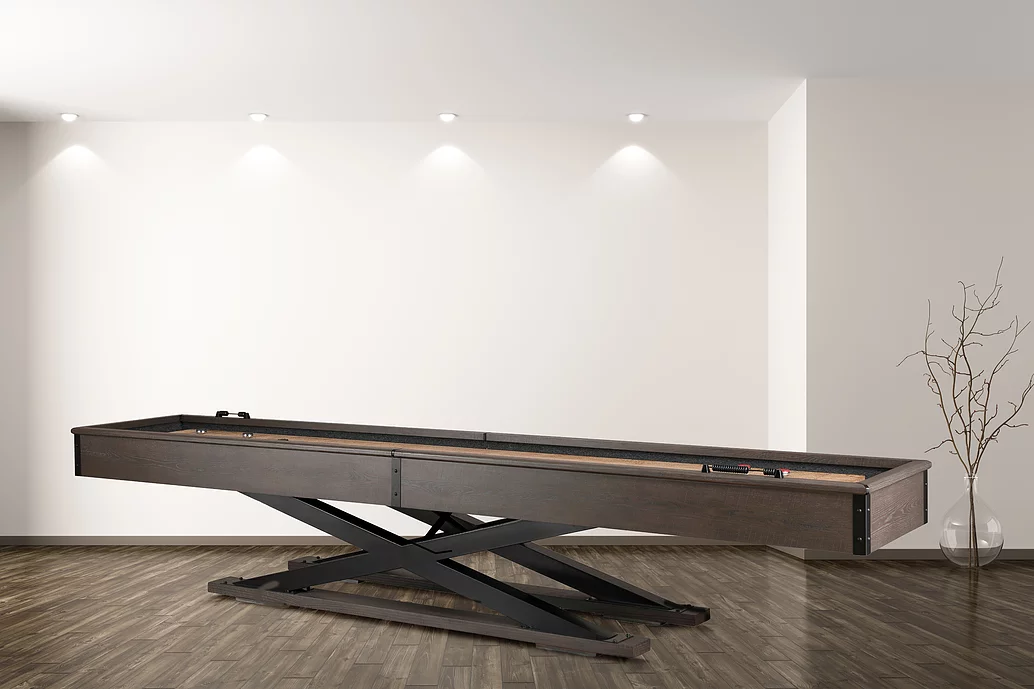 American Heritage Billiards Quest 12' Shuffleboard Table in Glacier