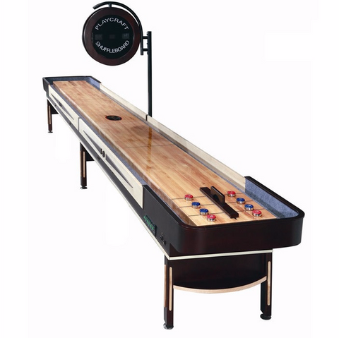 Vintage Playcraft Telluride 16' Pro Style Shuffleboard Table in Espresso