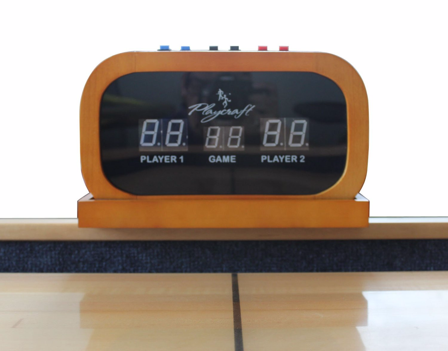 Playcraft 11" Hard Wood Elec. Shuffleboard Scorers in Black, Cherry, Espresso and Honey
