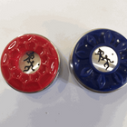 Playcraft 2 5/16" Premium Shuffleboard Weight - Set, 4 Red & 4 Blue