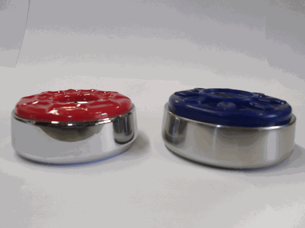 Playcraft 2 5/16" Premium Shuffleboard Weight - Set, 4 Red & 4 Blue